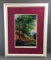 Signed Framed print of dirt road and meadow