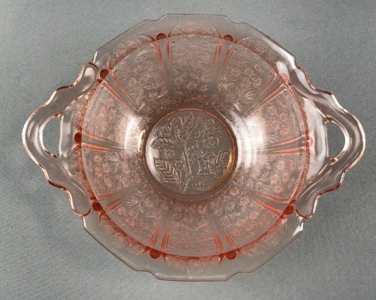 Pink Depression Glass Bowl