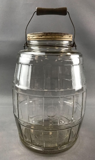 Large Glass Pickle Jar with Handle