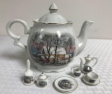 Avon Teapot and Miniature Tea Set