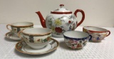 Asian Inspired Teapot and Cups