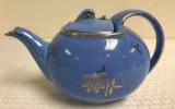 Hall Blue and Gold Teapot