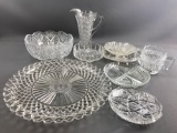 Clear Pressed Glass Lot