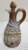 Imperial Glass Slag Caramel Cruet