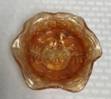 Marigold Carnival Glass Dish