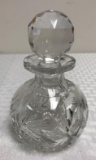 Cut Glass Perfume Bottle