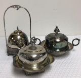 Vintage Silver Covered Dishes