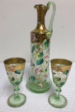 Hand Painted Moser Glass