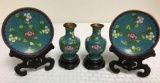 Decorative miniature plates and urns