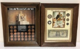 2 Framed Kennedy Mint Sets