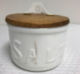 Salt Milk Glass Container
