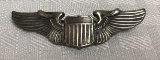 Vintage Sterling Silver Wings Pin