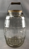 Large Glass Pickle Jar with Handle