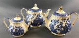 Sadler Blue Willow Teapots