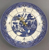 Blue Willow China Clock