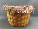 Longaberger 1995 basket with cloth liner
