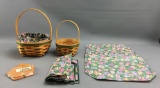 Group of 2 Longaberger 1998 and 1999 Easter baskets
