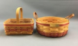 Group of 2 Longaberger 1994 and 1996 baskets