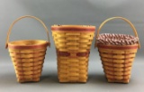 Group of 2 Longaberger 1996 and 1998 baskets