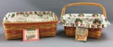 Group of 2 Longaberger 1996 and 1997 Mother?s Day baskets