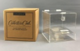 Longaberger Acrylic display case new in box