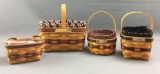 Group of 4 Longaberger 1993,1994 and 1997 Inaugural baskets and more
