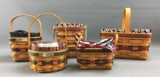 Group of 5 Longaberger 1993,95,96 and 97 Inaugural baskets and more