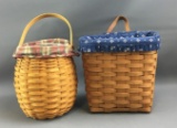 Group of 2 Longaberger 1991 and 2000 baskets