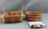 Group of 2 Longaberger 1992 and 1994 baskets