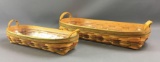 Group of 2 Longaberger 2000 bread baskets