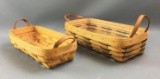 Group of 2 Longaberger 1996 bread baskets