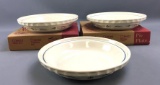 Group of 3 Longaberger pottery pie plates