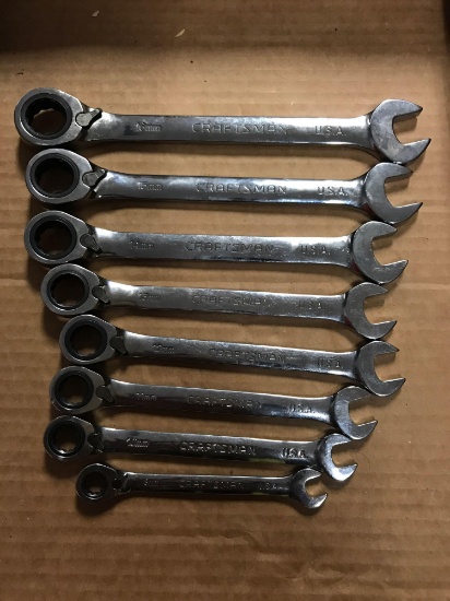 Group of 14 Craftsman Ratcheting wrenches