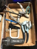 Group of pull and punch tools and a magnetic bit finder