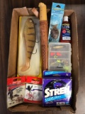 Group of miscellaneous fishing gear and repala fillet knife