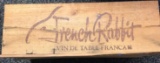 French Rabbit Red wine Wooden importers box