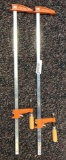 Two Jorgenson bar clamps