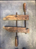 Group of three Jorgensen wood clamps