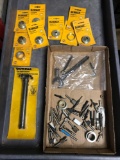 Group of router bits and miscellaneous hardware