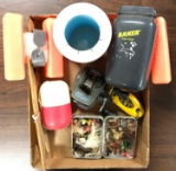 Box lot of Fishing related items