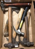 Group of six hammers and one hatchet