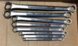 Group of 14 Craftsman box end wrenches and open end wrenches