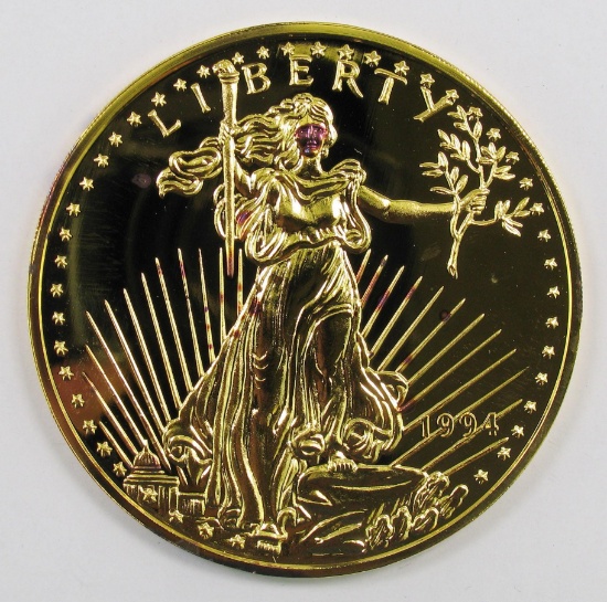 1994 The Washington Mint Saint Gaudens 8oz. Silver Round.