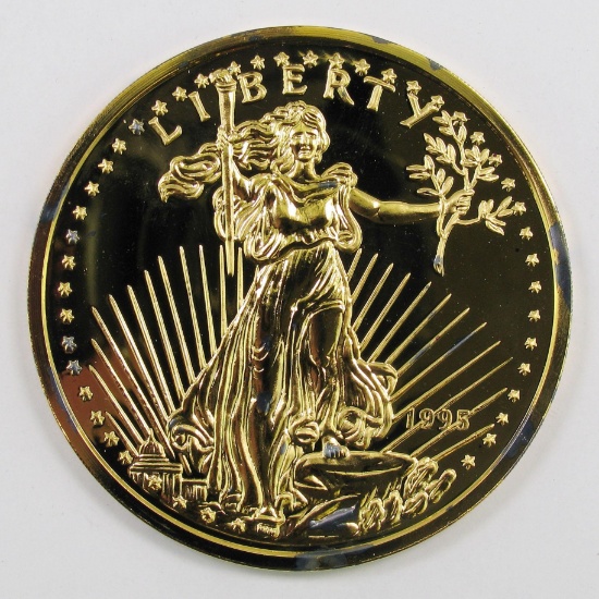 1995 The Washington Mint Saint Gaudens 8oz. Silver Round.