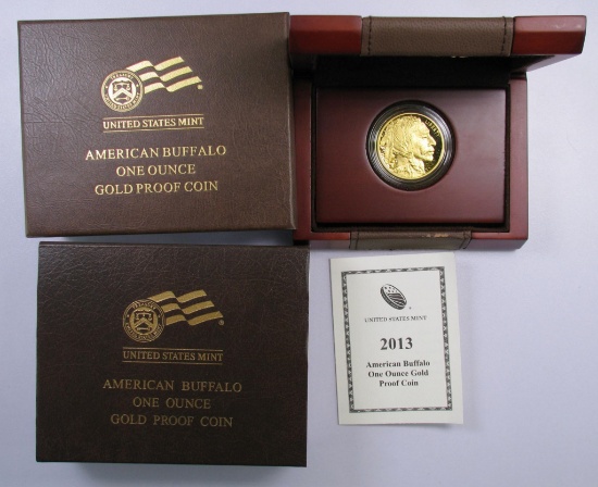 2013 W $50 American Gold Buffalo 1oz. Proof Gold.