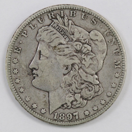 1897 O Morgan Dollar.