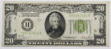 1928 B $20 Federal Reserve Note.