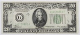 1934 A $20 Federal Reserve Note.