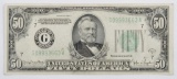 1934 D $50 Federal Reserve Note.