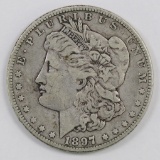 1897 O Morgan Dollar.